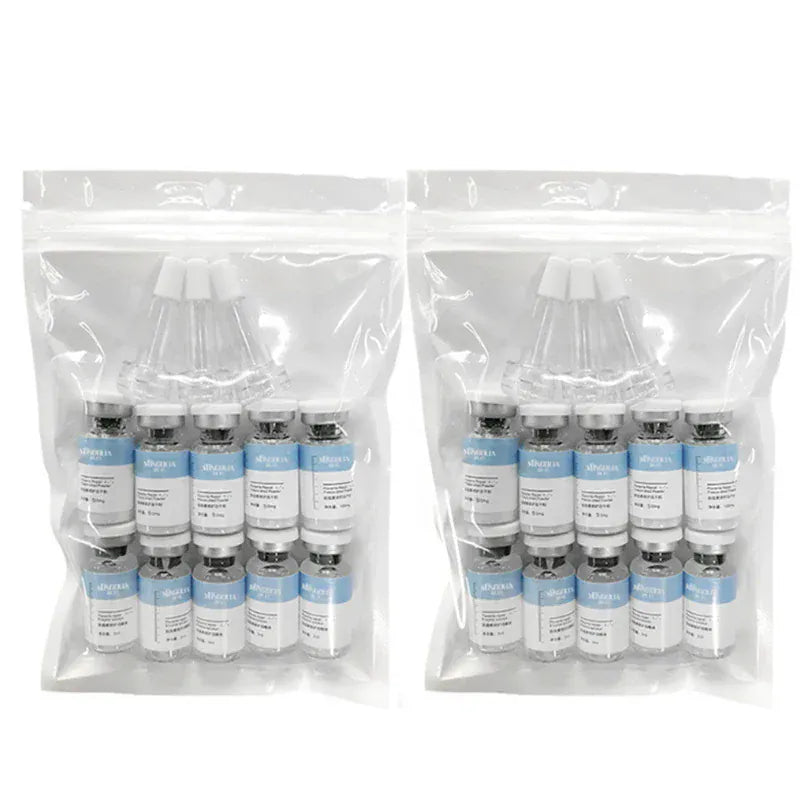 BLAKESTORE-NG 10 pairs Oligopeptide Placenta Freeze-dried Powder Essence Repair Facial Moisturiz Hydrating Pore Shrinkage Skin Rejuvenation Skin Care