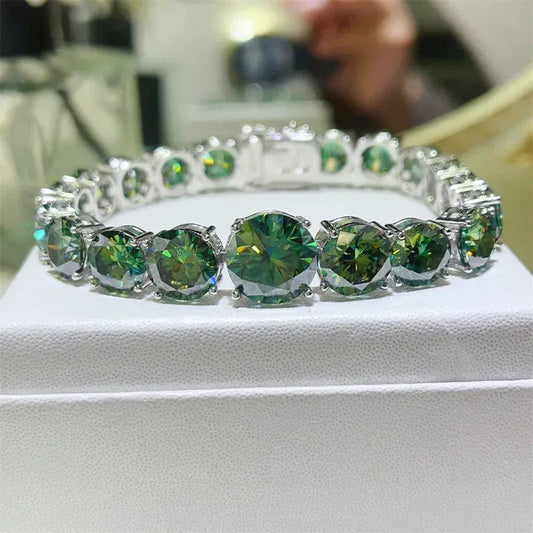 BLAKESTORE-NG Bracelet green / 15cm Moissanite Diamond Bracelet