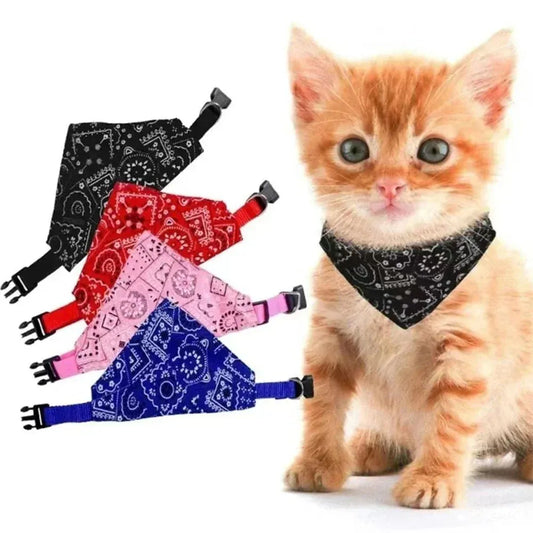 BLAKESTORE-NG Cat scarve Adjustable Pet Bandana Collar – Triangle Necktie Bib for Dogs & Cats