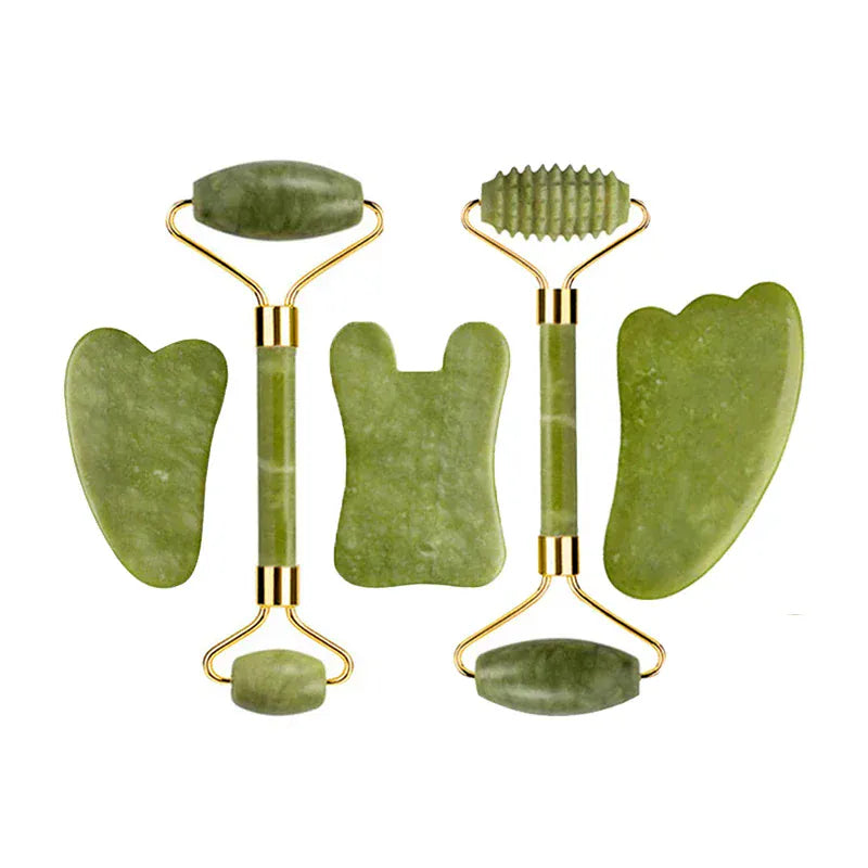 BLAKESTORE-NG Facial Massager Product Page: Natural Jade Roller & Gua Sha Set | Anti-Aging Facial & Body Massage Tools