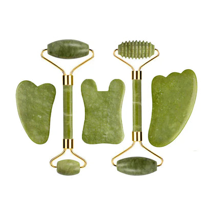 BLAKESTORE-NG Facial Massager Product Page: Natural Jade Roller & Gua Sha Set | Anti-Aging Facial & Body Massage Tools