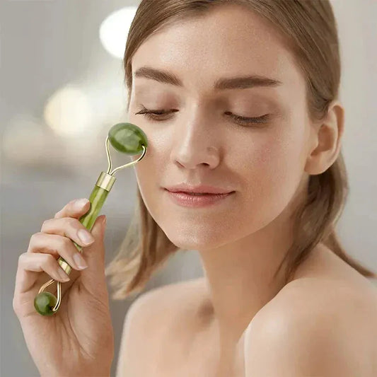 BLAKESTORE-NG Facial Massager Product Page: Natural Jade Roller & Gua Sha Set | Anti-Aging Facial & Body Massage Tools