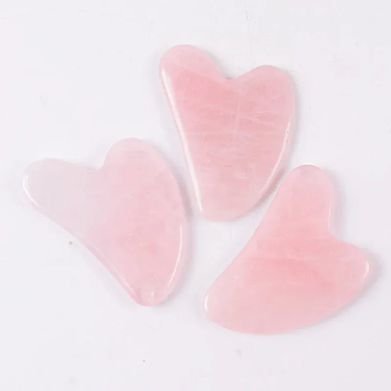 BLAKESTORE-NG Facial Massager Rose Quartz Gua Sha & Face Massage Roller – Natural Facial Sculpting & Anti-Wrinkle Tool