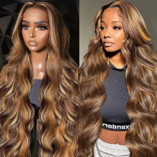 BLAKESTORE-NG Hair Wig 13X4 Lace Wig / 40inches / 200%|3 working days|United States P4/27 Highlight Body Wave Wig – 180/200 Density, HD Lace Frontal, 100% Human Hair