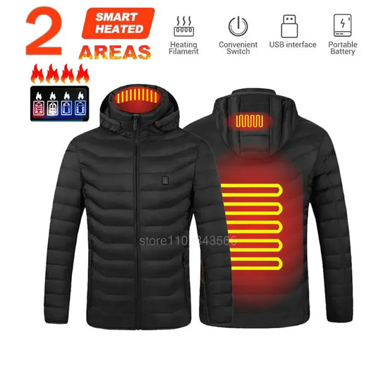 BLAKESTORE-NG Heated jacket 2-BK Jacket / (EU)XXL AS(5XL) Men USB Heated Jacket