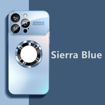 Titanium Metallic Matte Case For iPhone 17 Air 16 15 14 13 12 11 Pro Max Plus For Magsafe Lens Camera Protection Cover - BLAKESTORE-NG