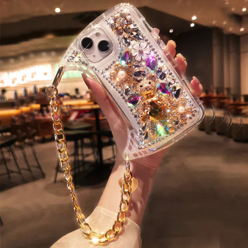 Full Diamond Bear crystal phone case. - BLAKESTORE-NG