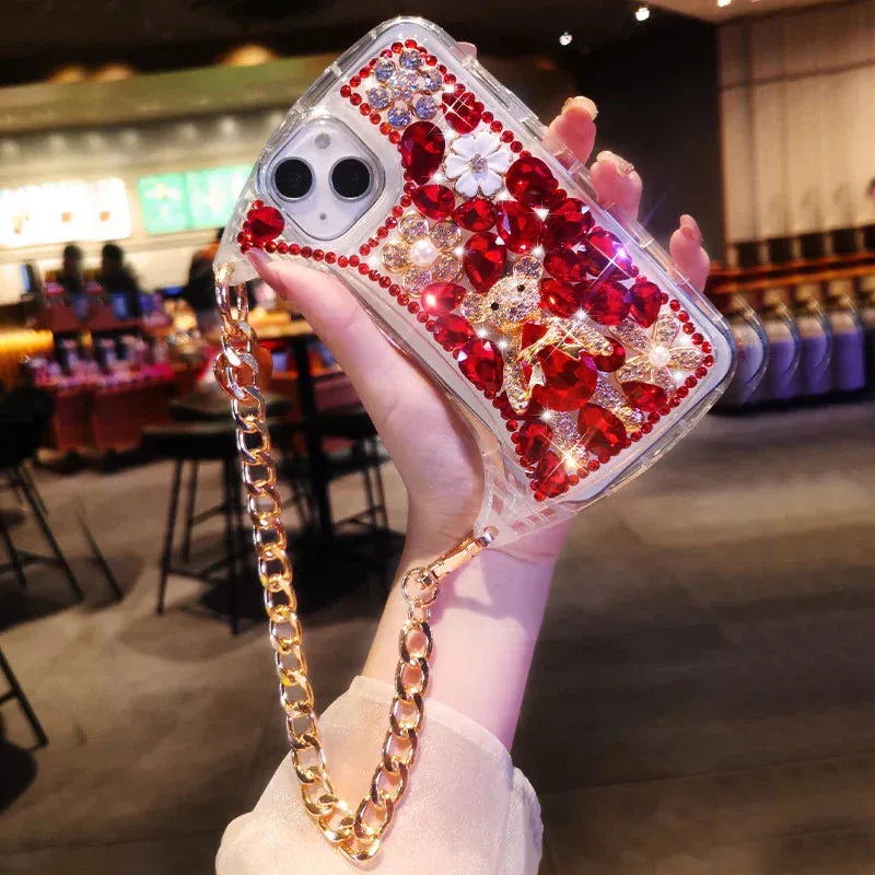 Full Diamond Bear crystal phone case. - BLAKESTORE-NG