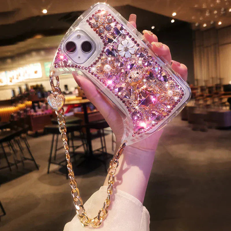 Full Diamond Bear crystal phone case. - BLAKESTORE-NG