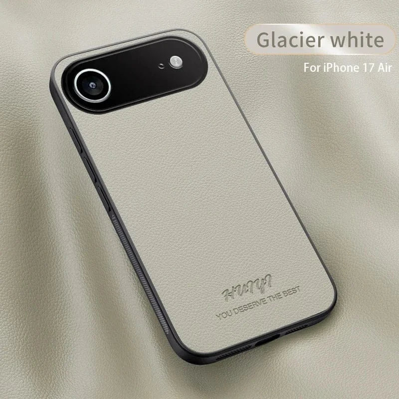 Leather Matte Soft Frame Case for Iphone 17. - BLAKESTORE-NG