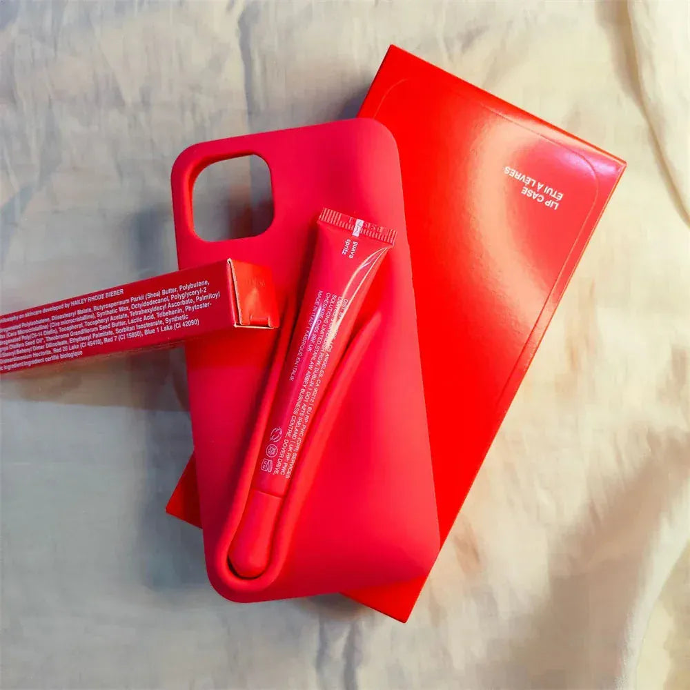 BLAKESTORE-NG iPhone Cases. Berry Set / With Lipstick / For iPhone 15 Rhode Lipstick Silicone DIY Phone Case For iPhone.