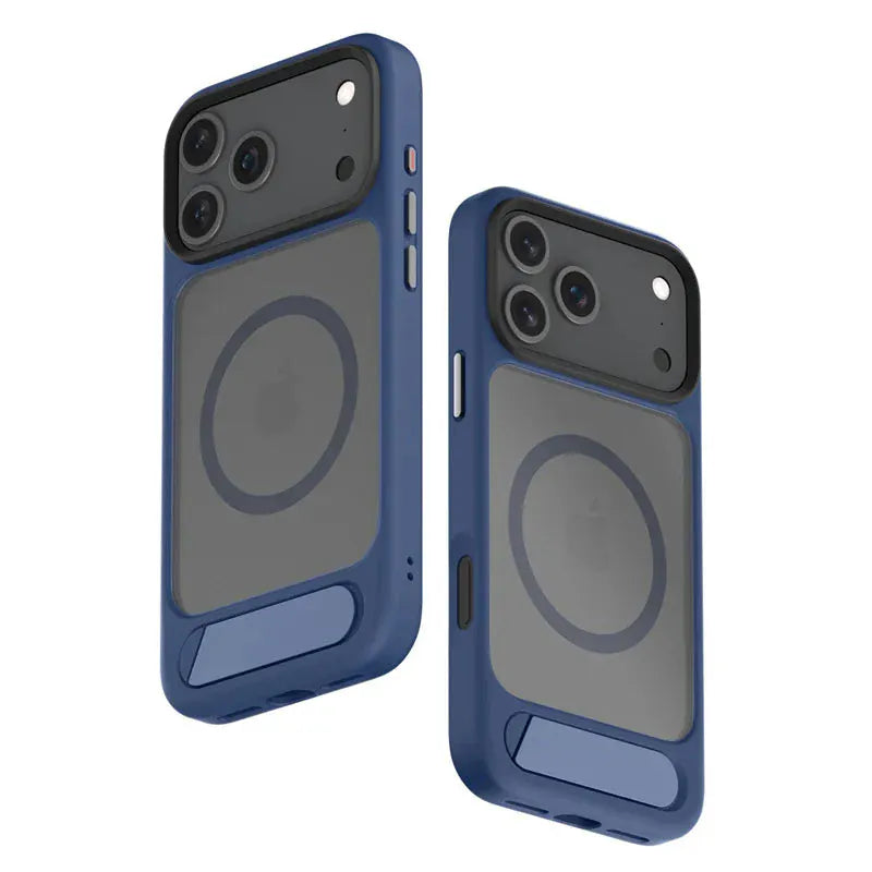 Invisible Folding kickstand Magsafe Magnetic Case For iPhone 17 - BLAKESTORE-NG