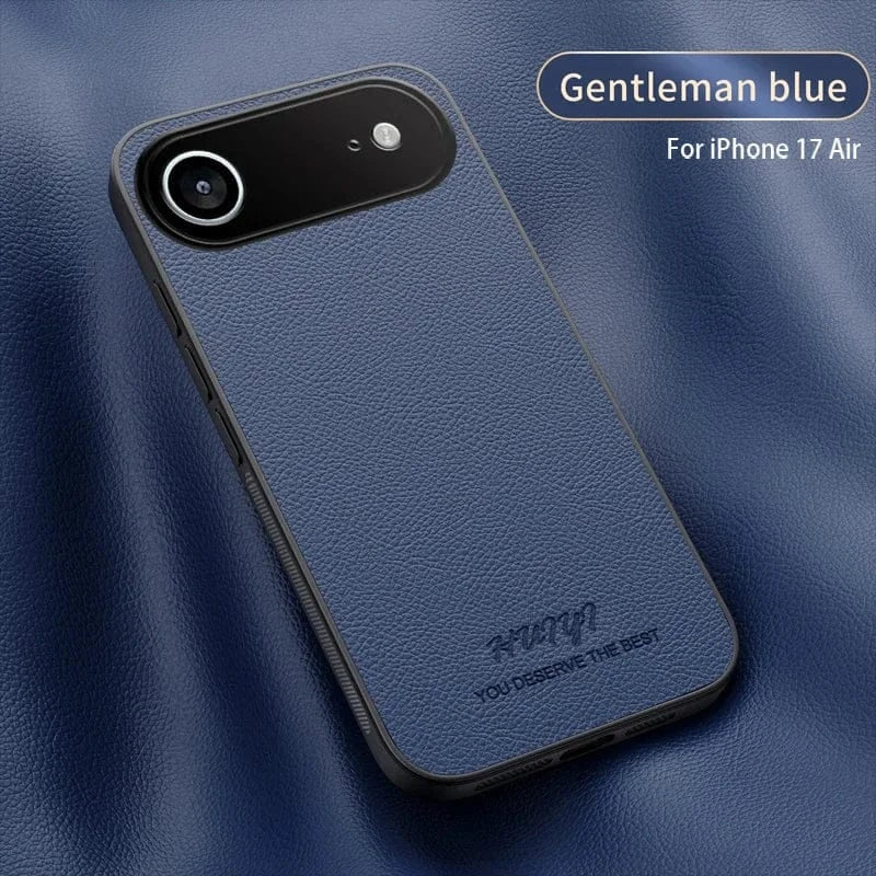 Leather Matte Soft Frame Case for Iphone 17. - BLAKESTORE-NG