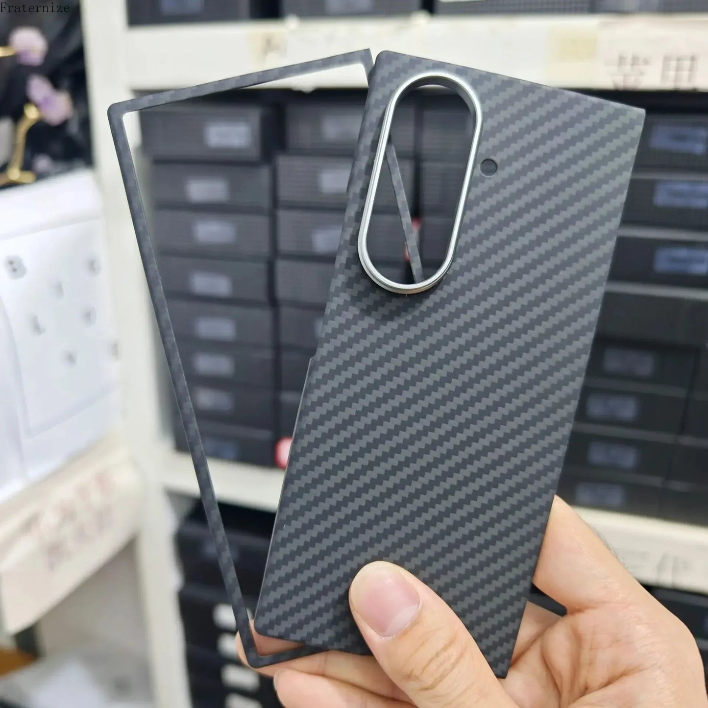 Galaxy Z Fold 7 Shockproof Carbon Fiber Phone Case. - BLAKESTORE-NG