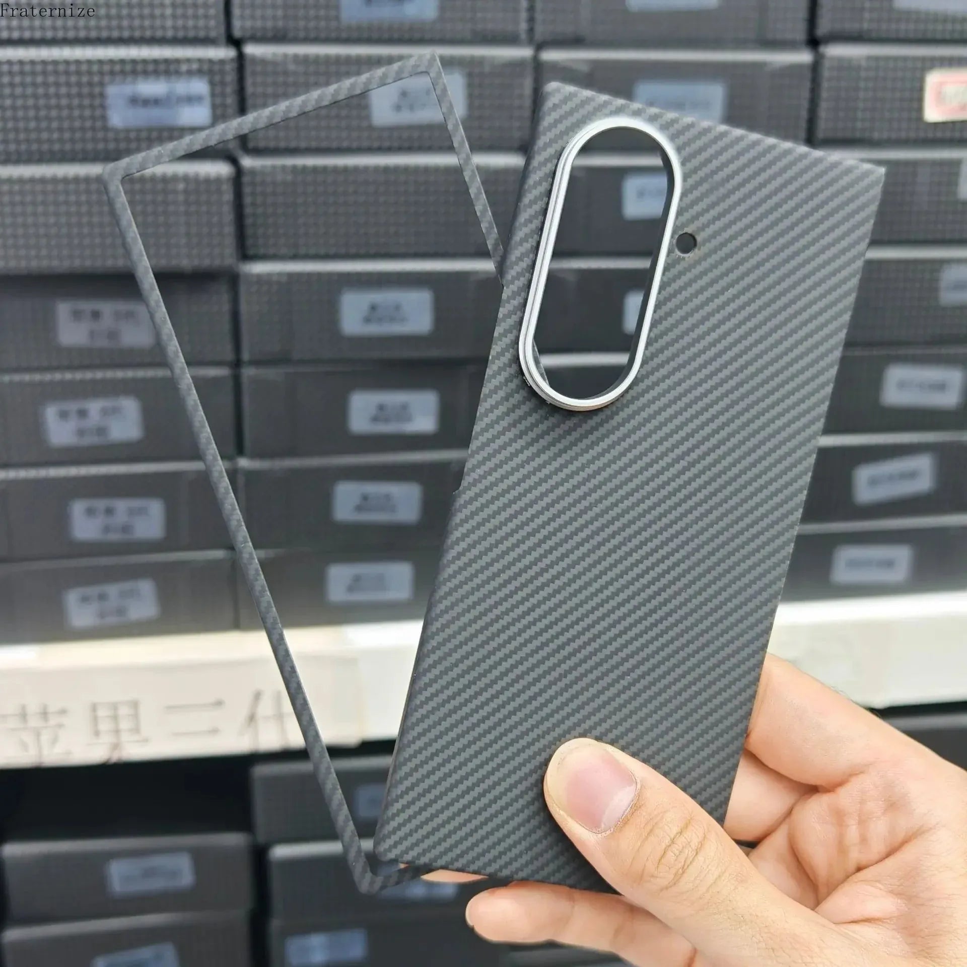 Galaxy Z Fold 7 Shockproof Carbon Fiber Phone Case. - BLAKESTORE-NG