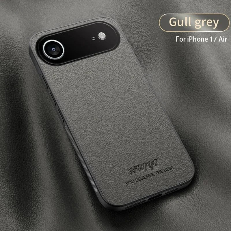 Leather Matte Soft Frame Case for Iphone 17. - BLAKESTORE-NG