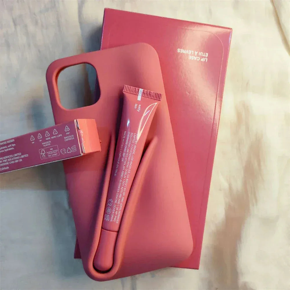 BLAKESTORE-NG iPhone Cases. Lmage Set / With Lipstick / For iPhone 15 Plus Rhode Lipstick Silicone DIY Phone Case For iPhone.