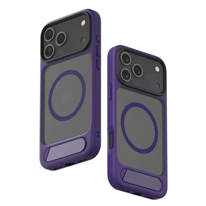 Invisible Folding kickstand Magsafe Magnetic Case For iPhone 17 - BLAKESTORE-NG