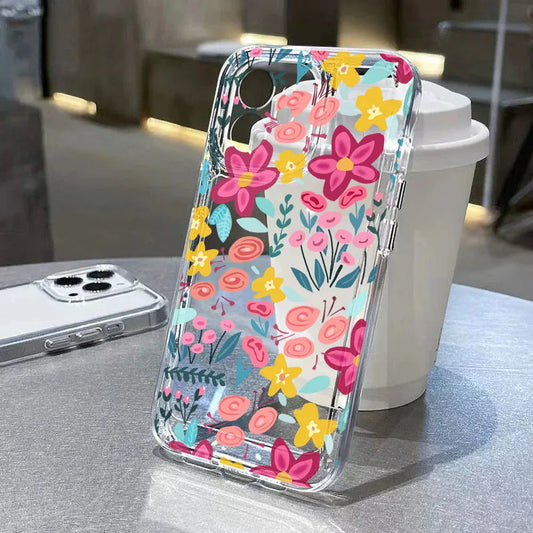 Silicone Flowery Iphone Case. - BLAKESTORE-NG