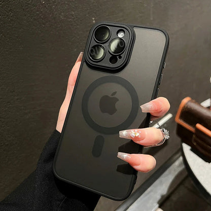 Wireless charging Matte Armor IPhone case. - BLAKESTORE-NG