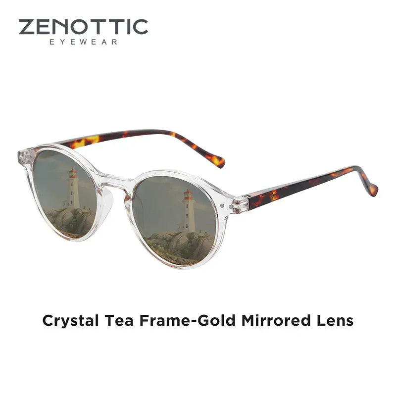 BLAKESTORE-NG Prescription glasses 021 Gold Mirrored / ZENOTTIC Unisex  Polarized Sunglasses