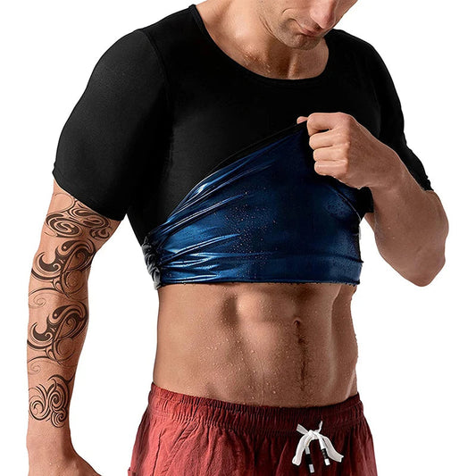 BLAKESTORE-NG Workout vest blue / S M Men’s Sauna Suit Sweat Heat Trapping Workout Vest.